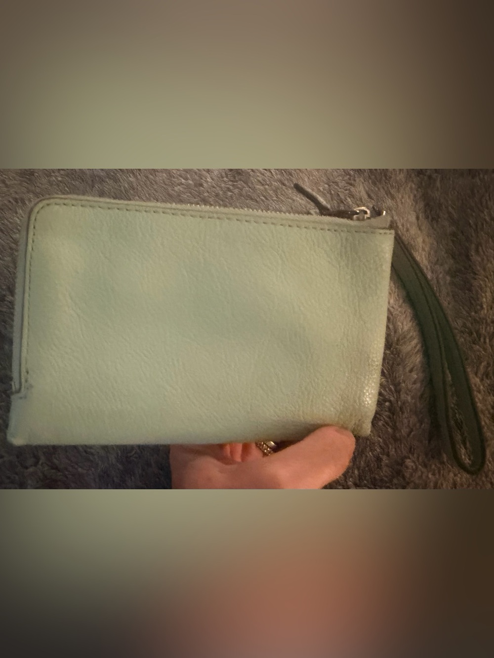 Coach Light Green Mint Leather Wristlet Wallet - Picture 12 of 12